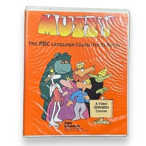 💙 BBC Muzzy Spanish Level 1 Early Advantage Language Course For Children VHS